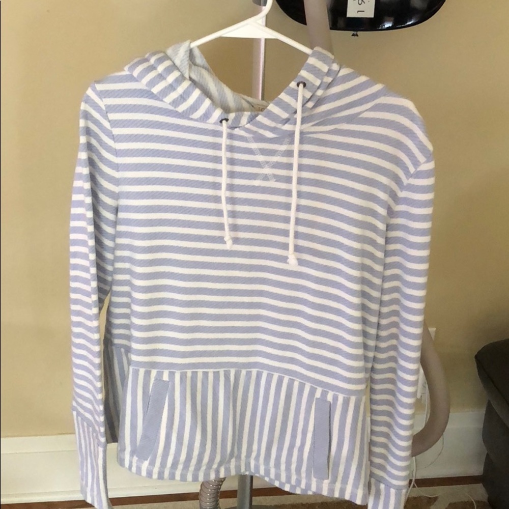 J. Crew lightweight hooded sweatshirt